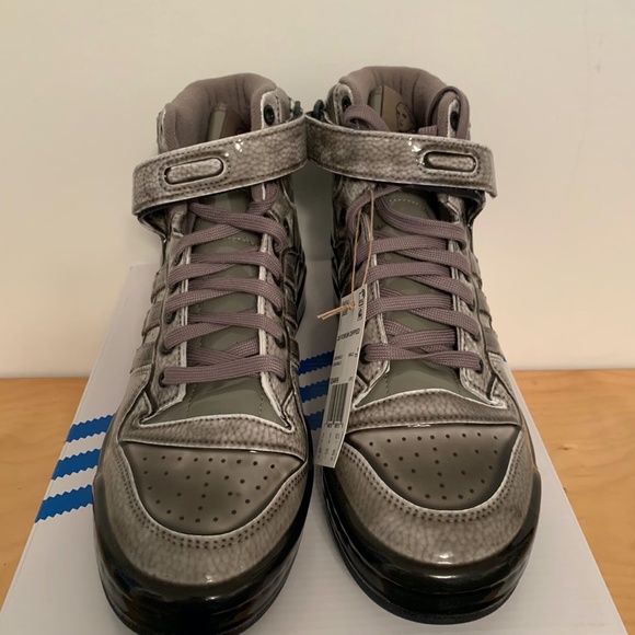 Adidas Originals Jeremy Scott JS Forum Dipped High G54999 Men US 9.5 Grey Carbon - Picture 4 of 16